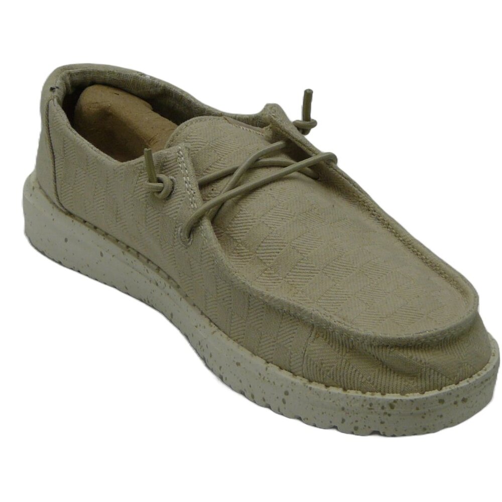 HEY DUDE WENDY WOMEN'S SLIP ON SHOES CREAM STONE US 7